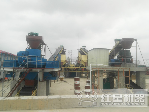 混凝土粗細(xì)骨料制砂生產(chǎn)線(xiàn)現(xiàn)場(chǎng)圖
