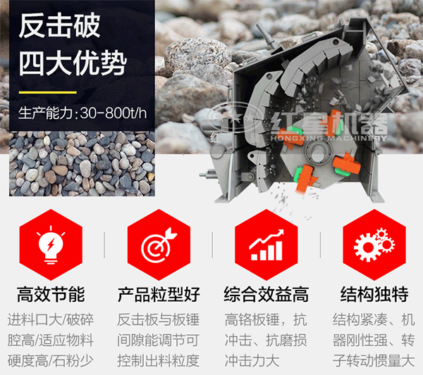 反擊式小型礦石破石機(jī)優(yōu)勢圖
