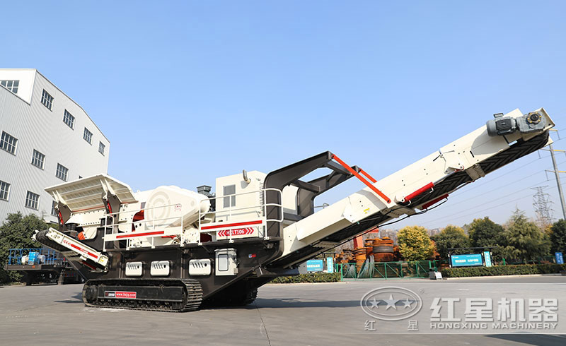 履帶式移動(dòng)石子粉碎機(jī)