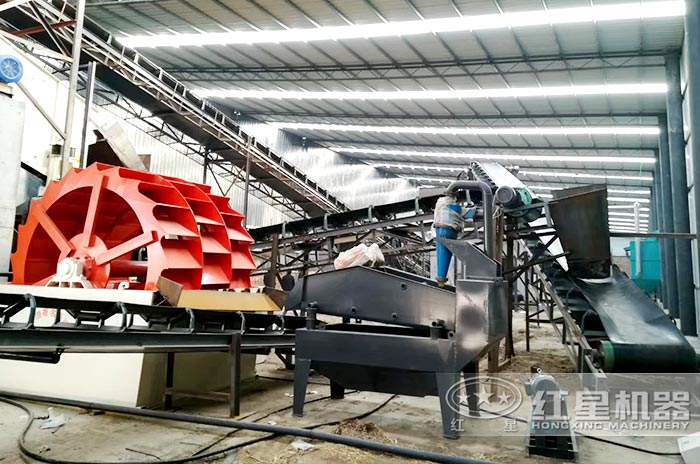 洗砂機作業(yè)現(xiàn)場