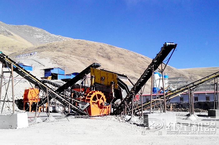 洗砂機作業(yè)現(xiàn)場