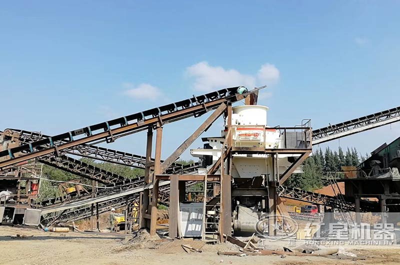 固定式建筑垃圾制砂機(jī)作業(yè)現(xiàn)場