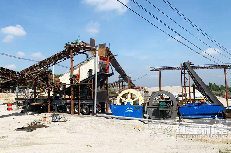 洗沙廠作業(yè)現(xiàn)場(chǎng)