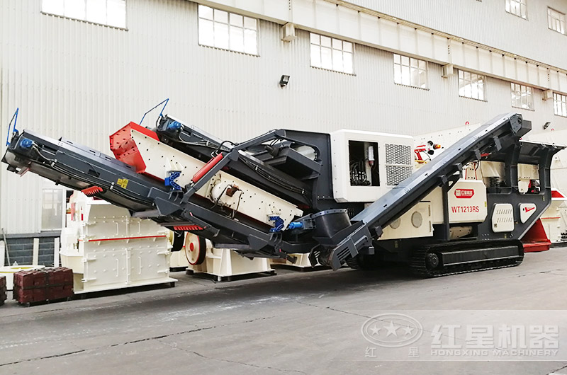 移動打石子設(shè)備機身一體